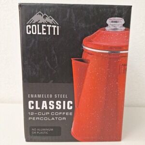 Coletti Classic Percolator Coffee Pot, Camping Kettle, the Original NEW